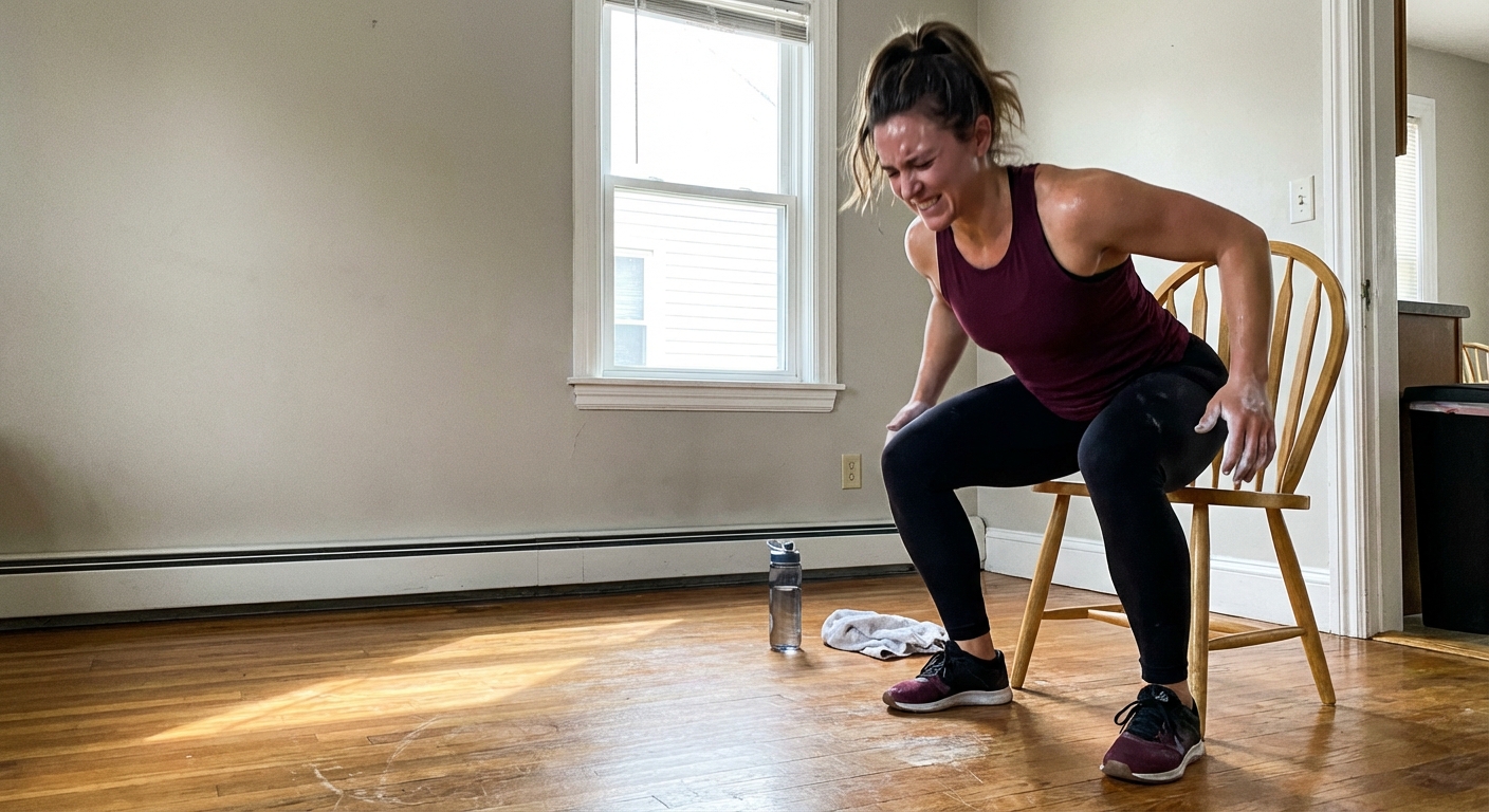 Home Seated Leg Workout for Beginners: Chair-Based Moves