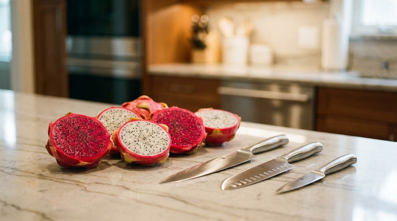 How to Cut Dragon Fruit Without Waste (Plus 3 Knife Options)