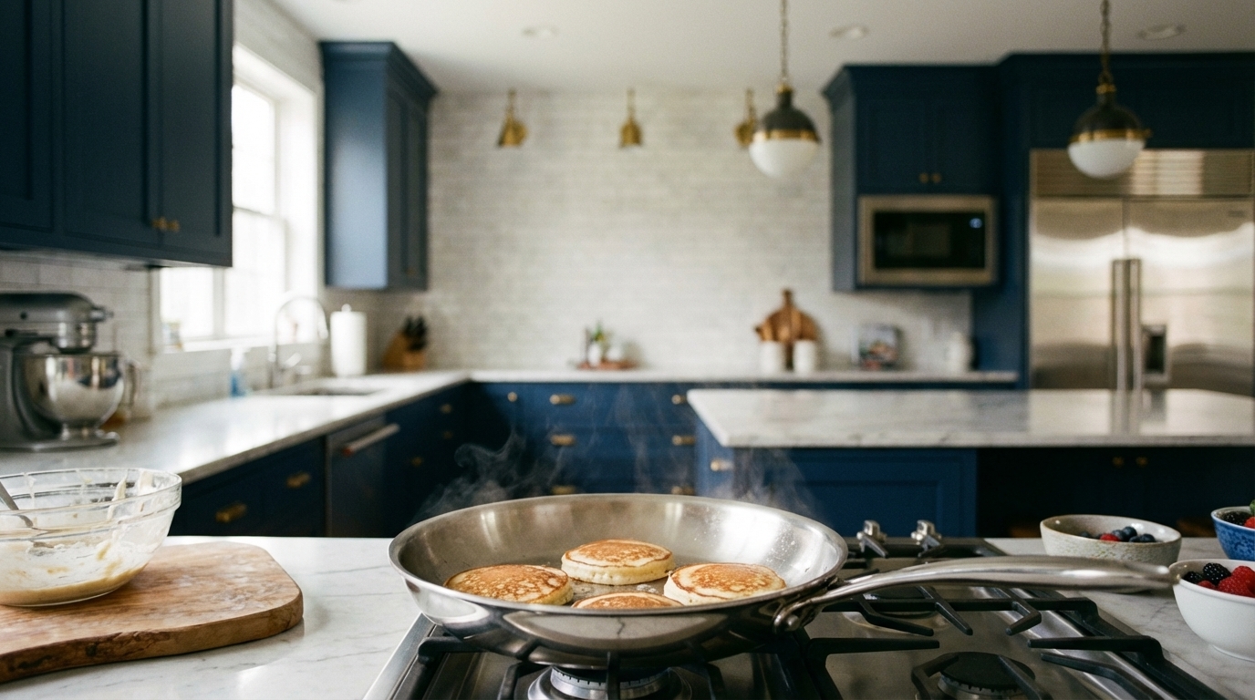 The Truth About Making Pancakes in Stainless Steel Pans