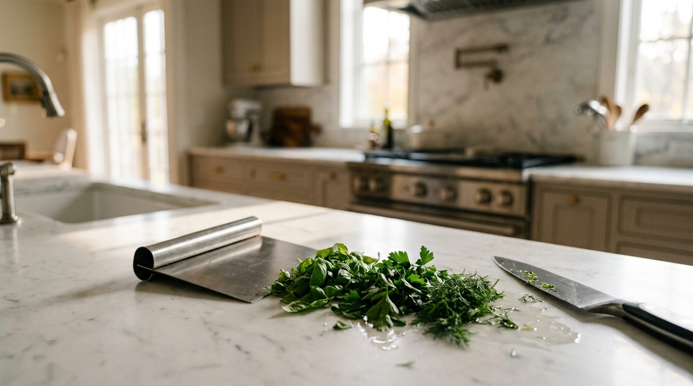 Bench Scraper vs Knife: Which Chops Herbs Faster?