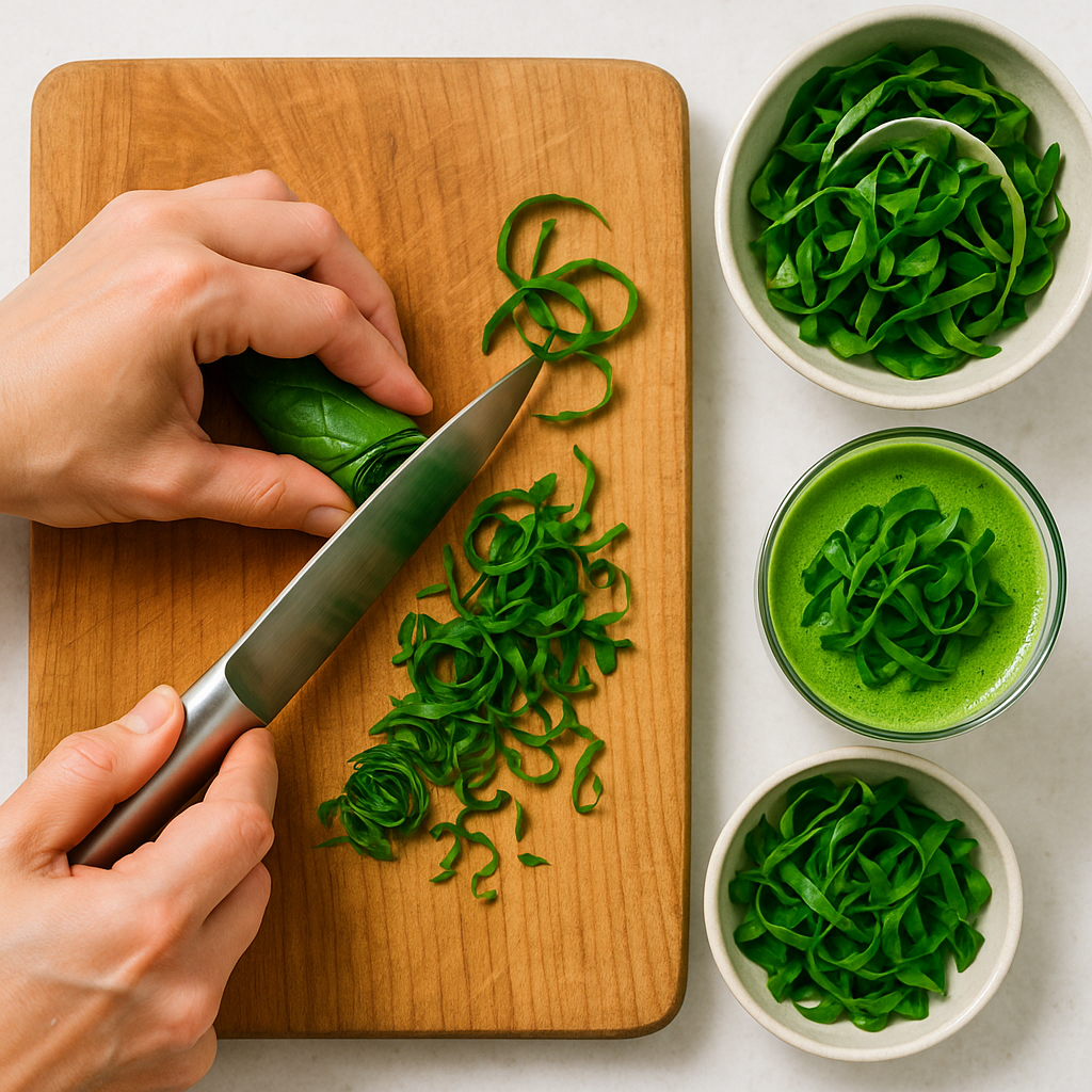 Chiffonade Spinach: Speedy Prep for Salads and Smoothies