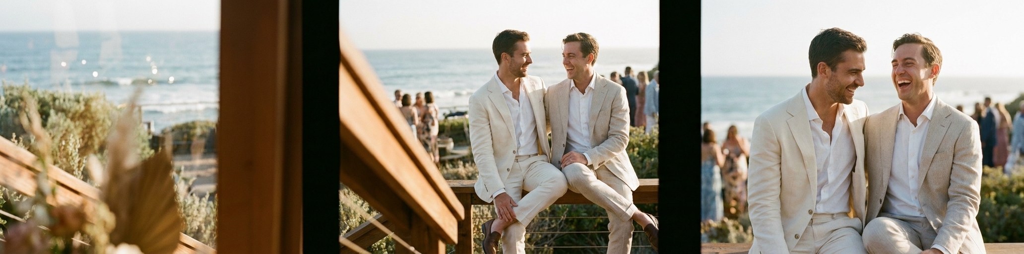 Linen Suit Rental for Summer Weddings & Beach Events