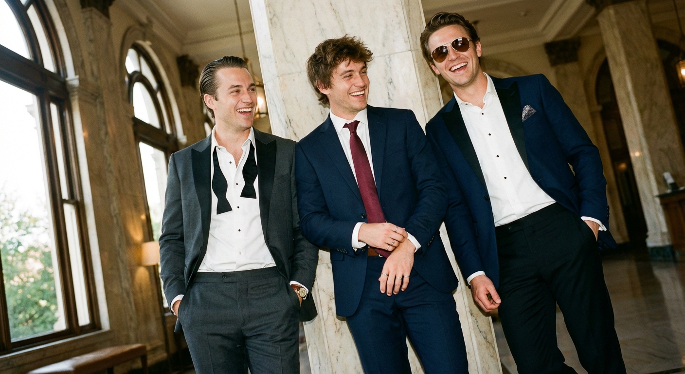 Groomsmen Suits That Actually Match Without Looking Uniform