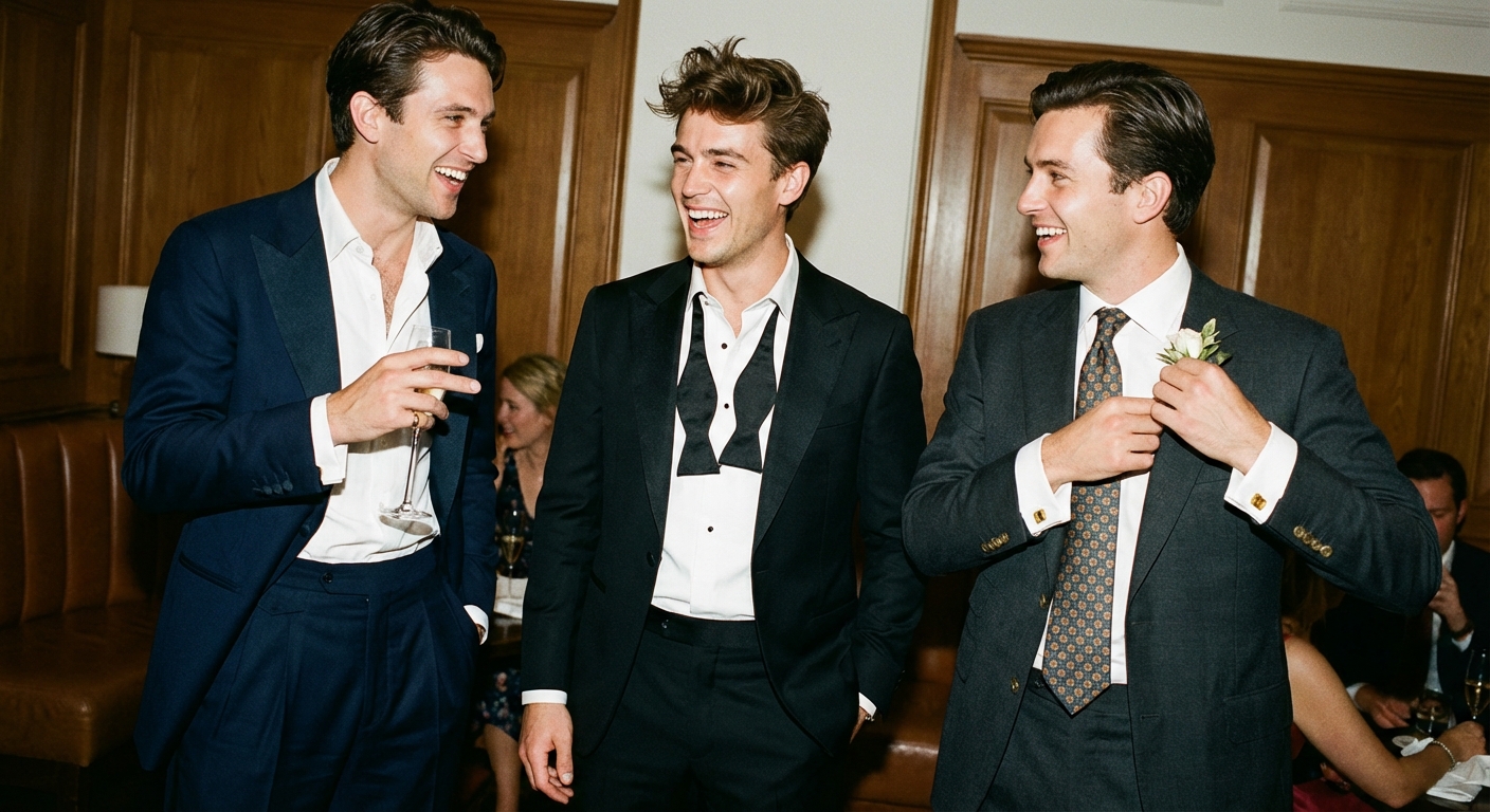 Wedding Attire for Men: Balancing the Couple’s Colors and Your Closet