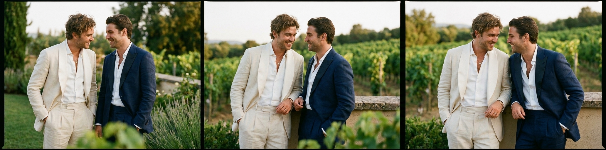 Linen Tuxedo for Summer Weddings & Outdoor Events