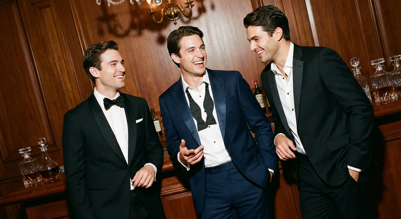 Tuxedo Styles Decoded: Satin or No Satin, Peak or Shawl?