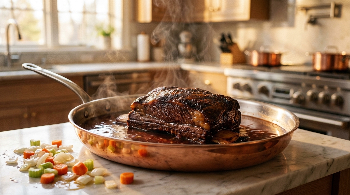 Shallow Braising in a Rondeau: Step-by-Step Technique